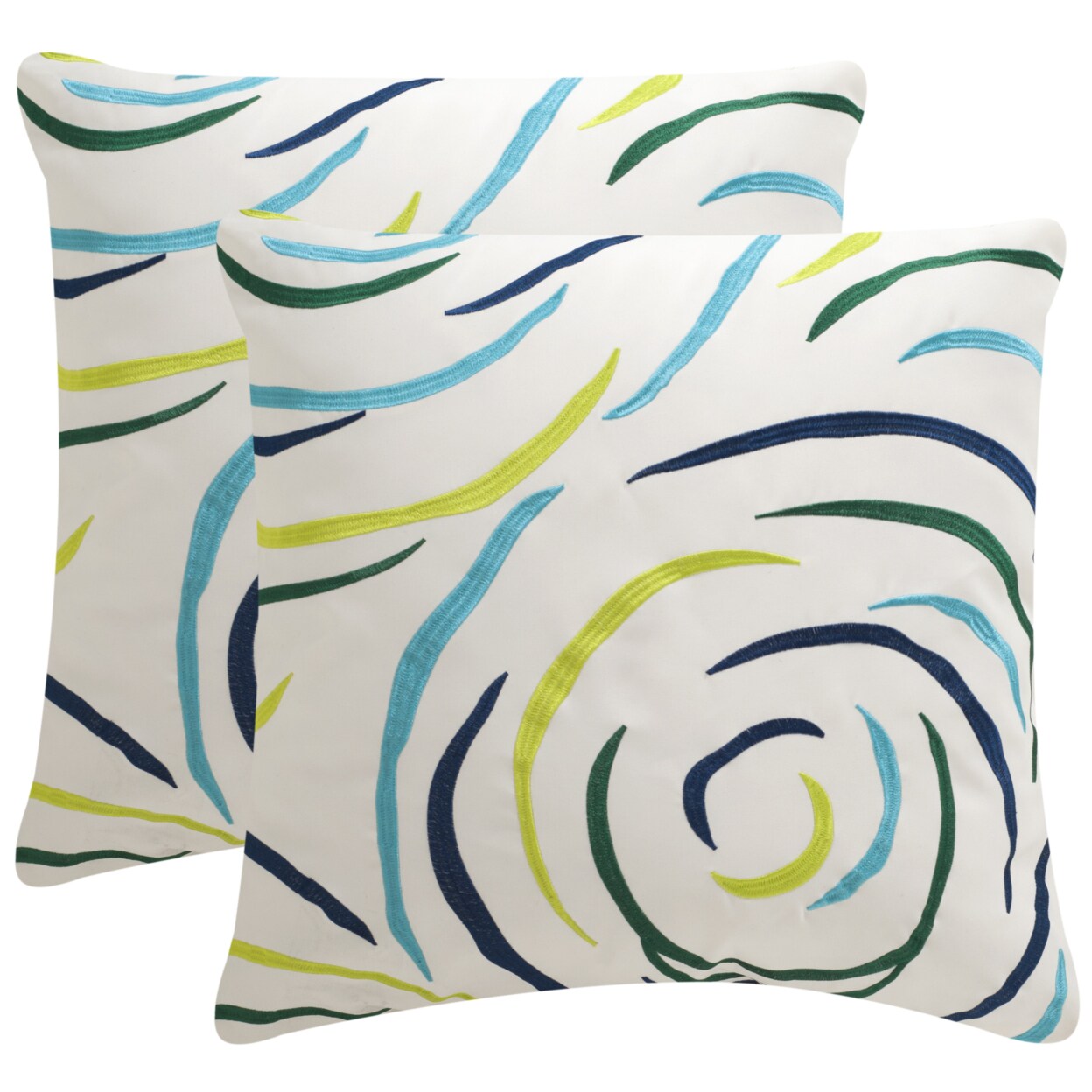 Safavieh Lollypop Pillow Set Of 2 Breezy Blue Decorative Pillow Comfort Cushion