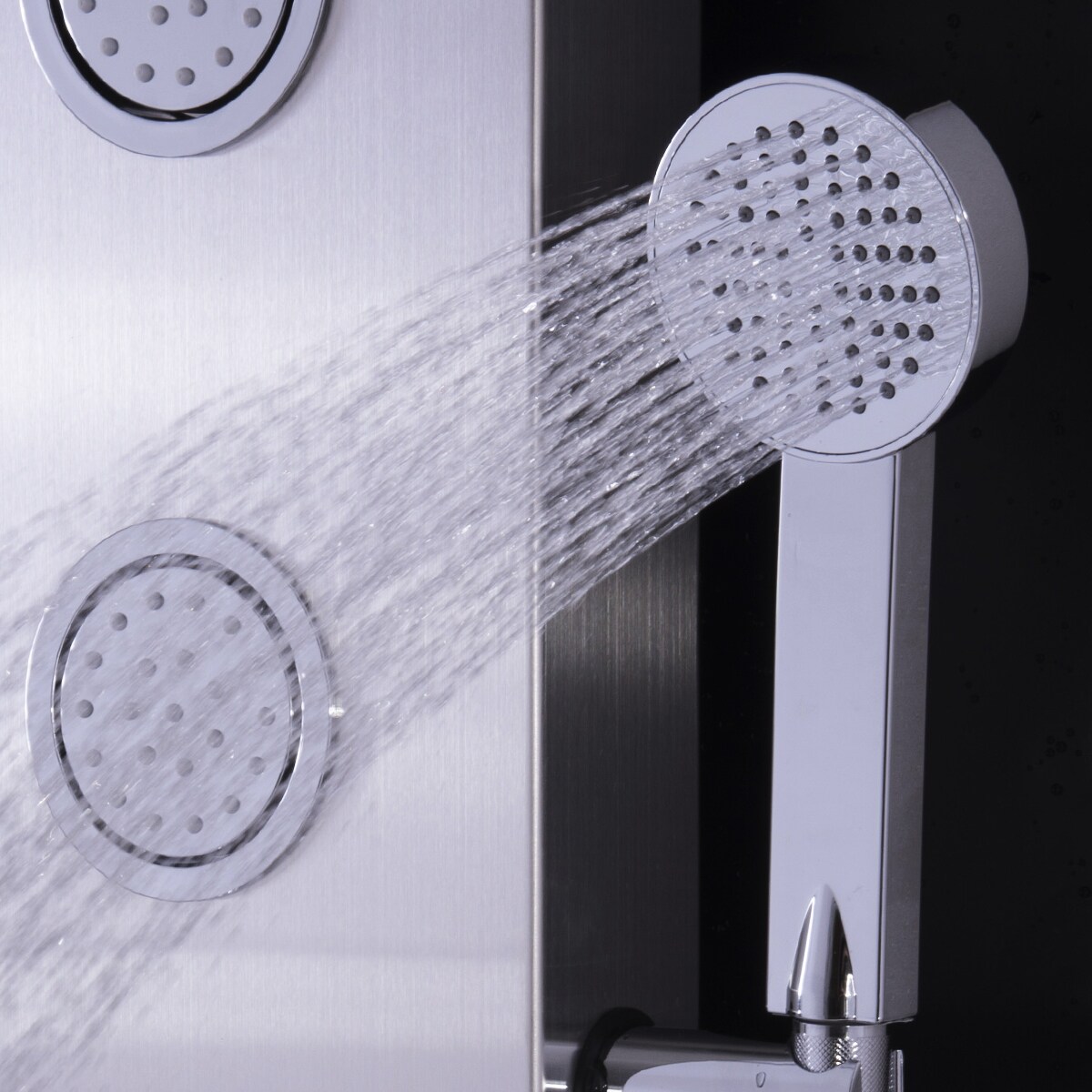 47 Inch Stainless Shower Panel with Massage Jets Hand Shower