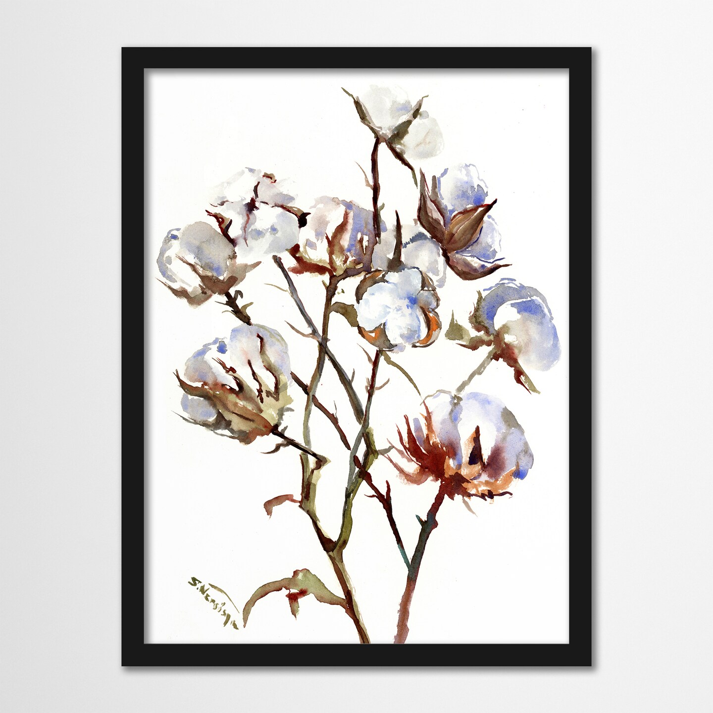 Cotton Bough by Suren Nersisyan  Framed Print - Americanflat