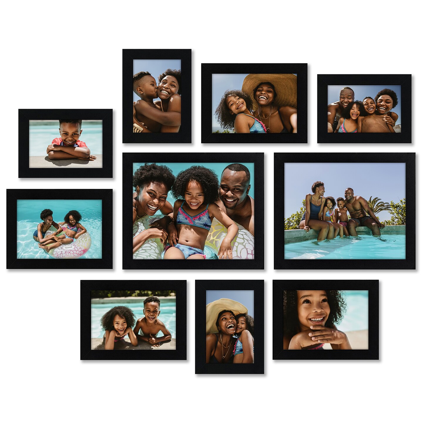 Americanflat Set of 10 Picture Frames - Gallery Wall 8x10, 5x7, 4x6 Frames