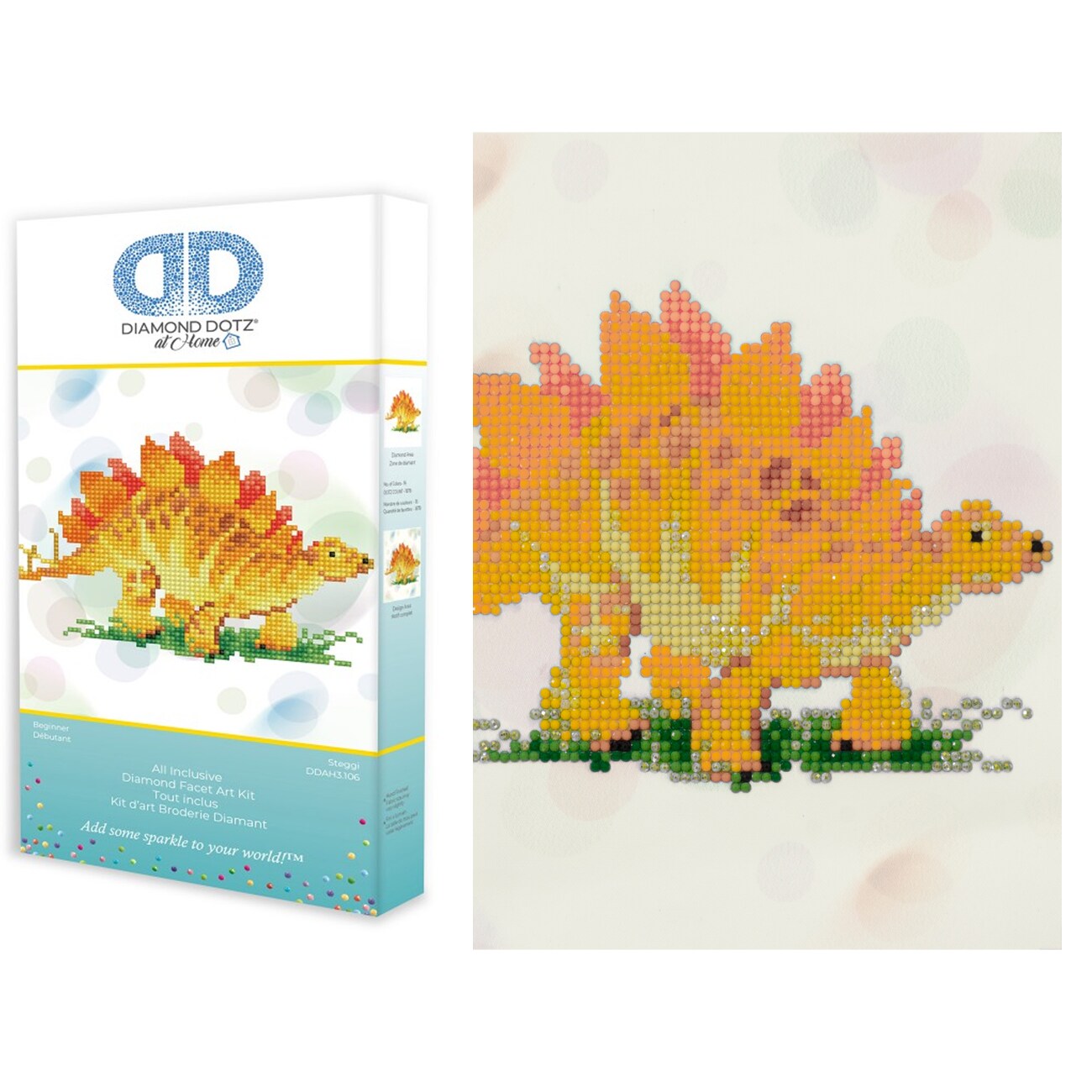 Diamond Dotz at Home Steggi Diamond Painting Kits for Adults - Diamond Art Kits a Relaxing Creative Craft Kit with Dotz Gems 11.8x11.8