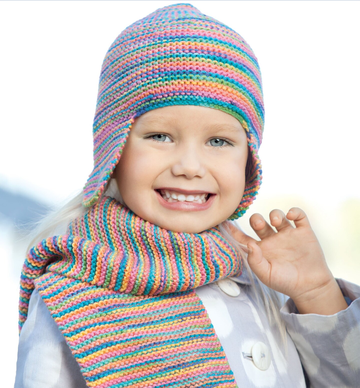 Leisure Arts Hats and Scarves For Kids Crochet Book