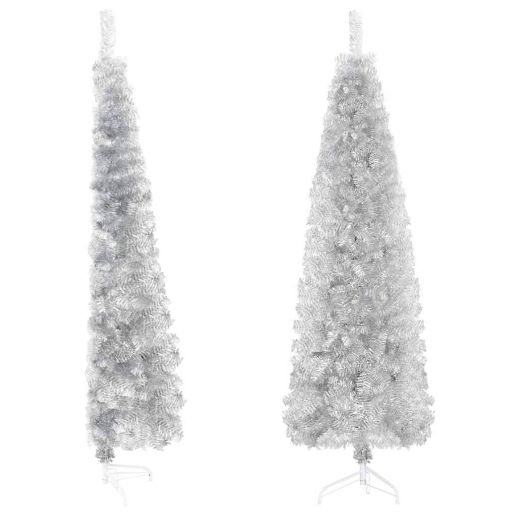 Slim Artificial Half Christmas Tree with Stand