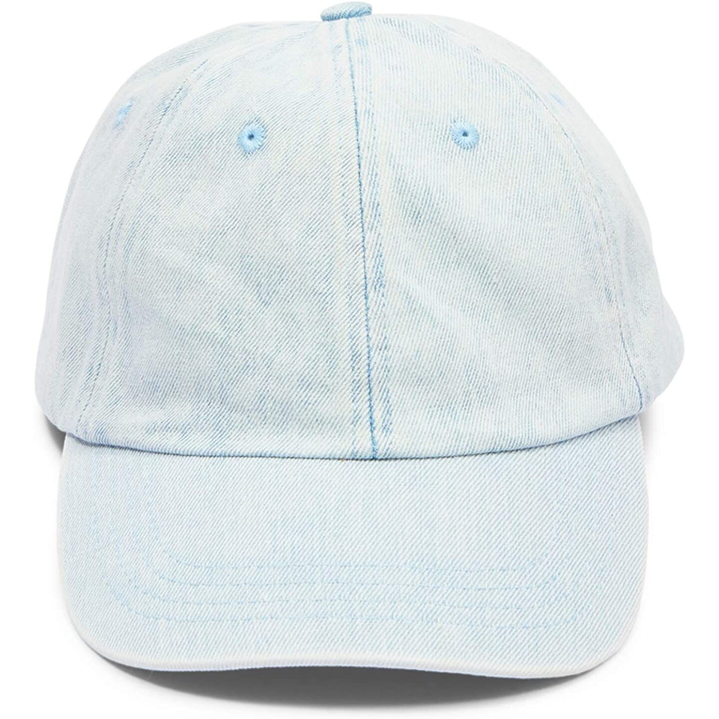 Zodaca Denim Baseball Caps for Men and Women, Light and Dark Wash Hats (2 Pack)