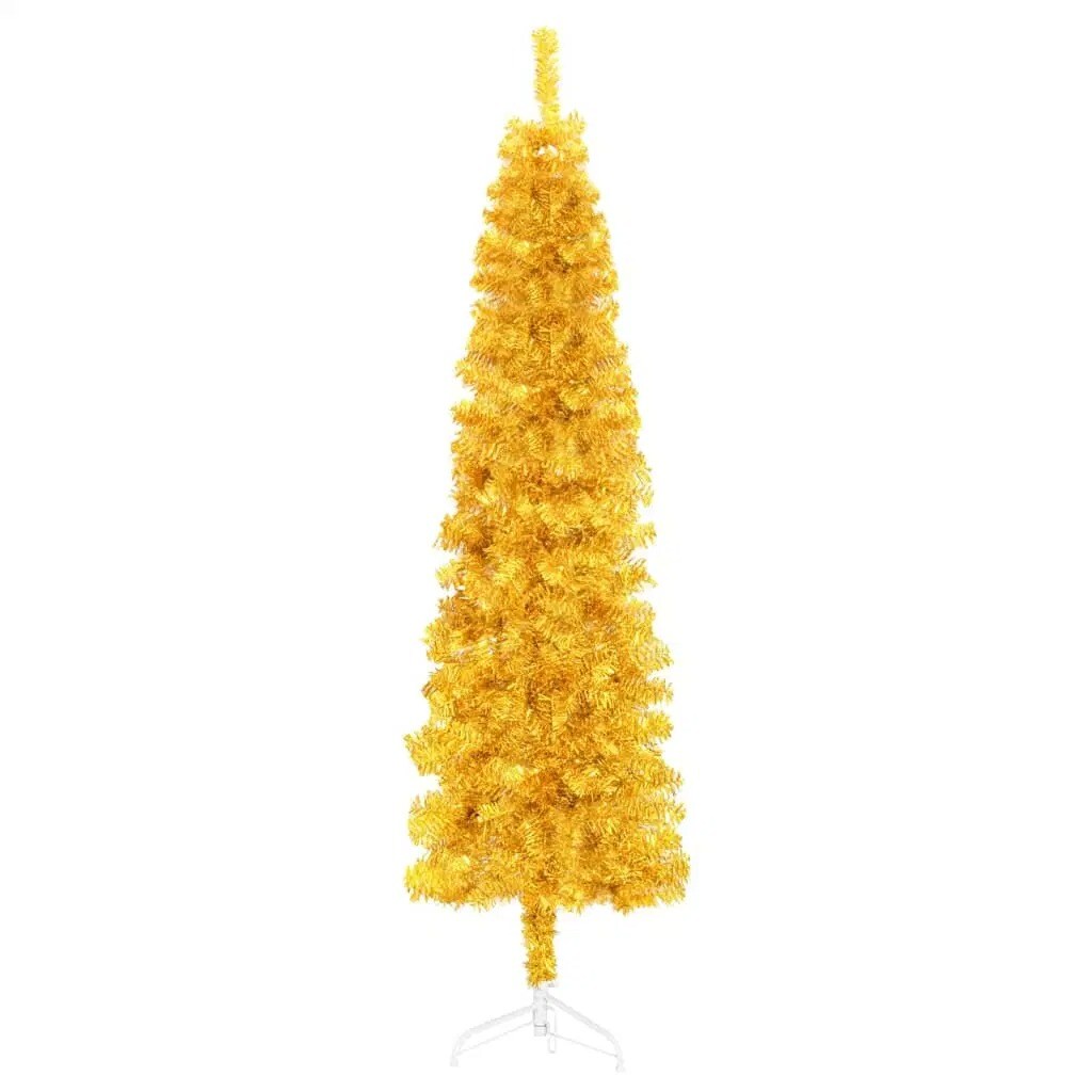5ft Slim Half Christmas Tree with Gold Stand Michaels