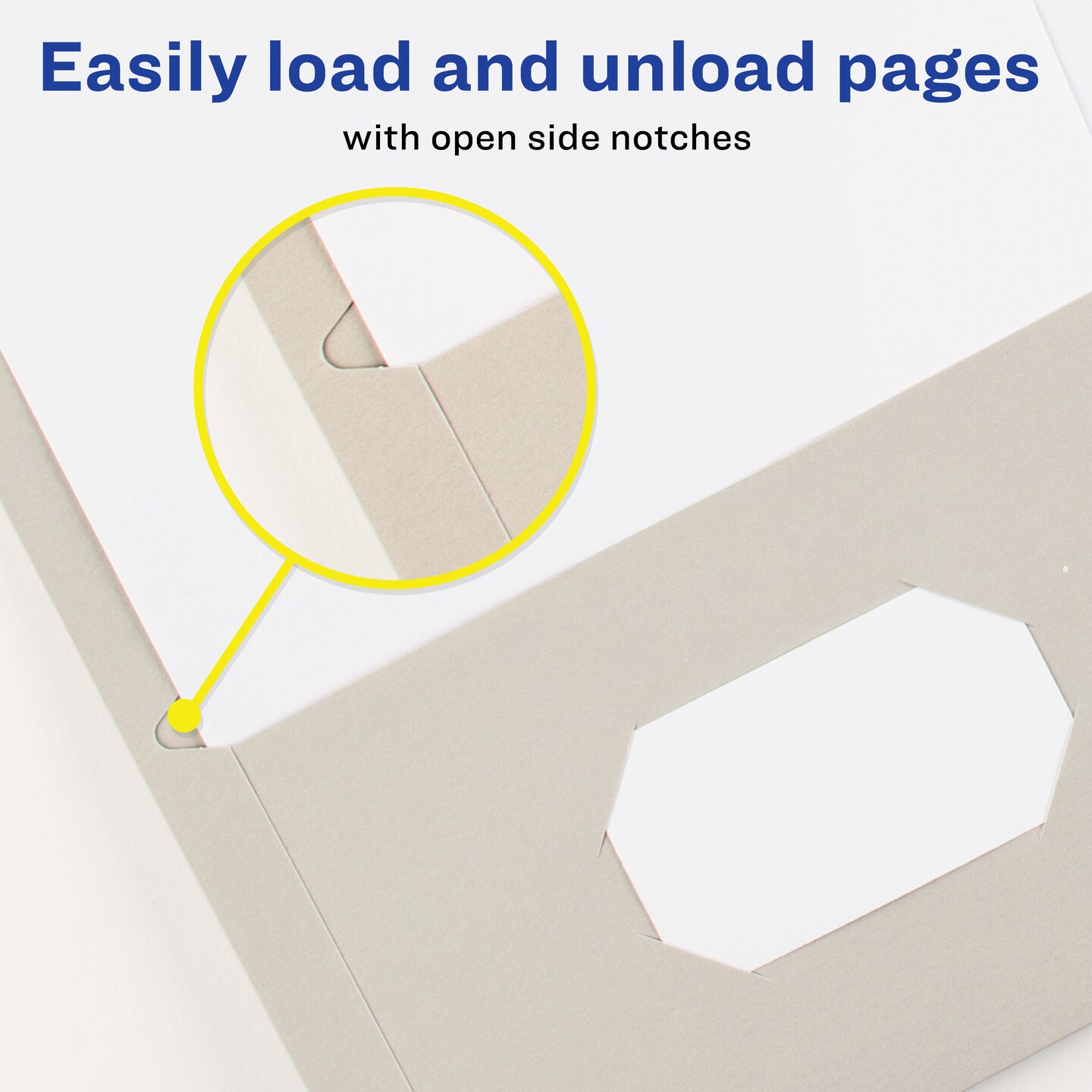Avery Two Pocket Folders, Holds up to 40 Sheets, 25 Gray Folders (47990)