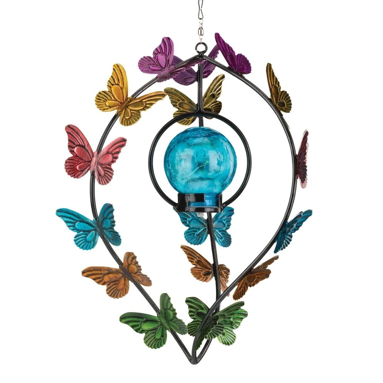 The House of Awareness Butterfly Hanging Solar Wind Spinner