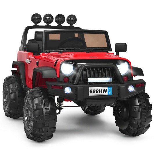 12V Kids Ride On Truck with Remote Control and Double Magnetic Door