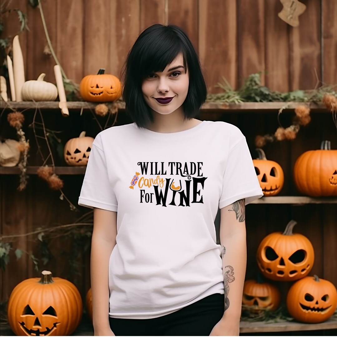 halloween wine shirts