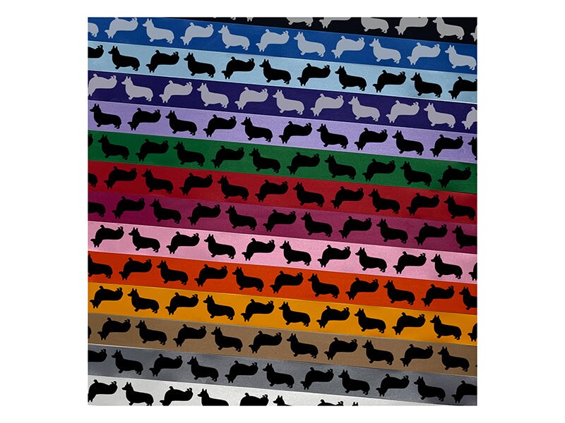 Pembroke Welsh Corgi Dog Solid Satin Ribbon for Bows Gift Wrapping - 1&#x22; - 3 Yards