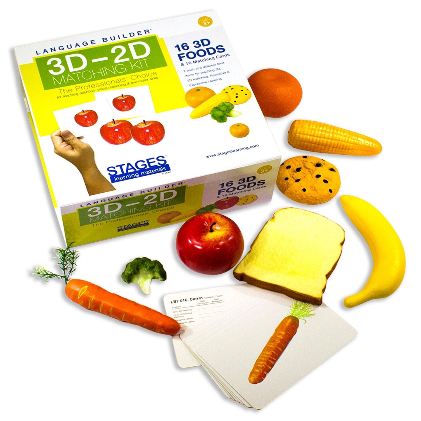 Language Builder&#xAE; 3D-2D Matching Kit, Foods