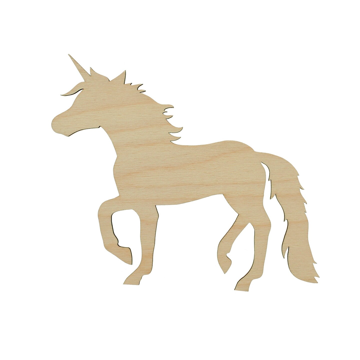 Essentials By Leisure Arts Arts Flat Wood Shape 24pc Unicorn