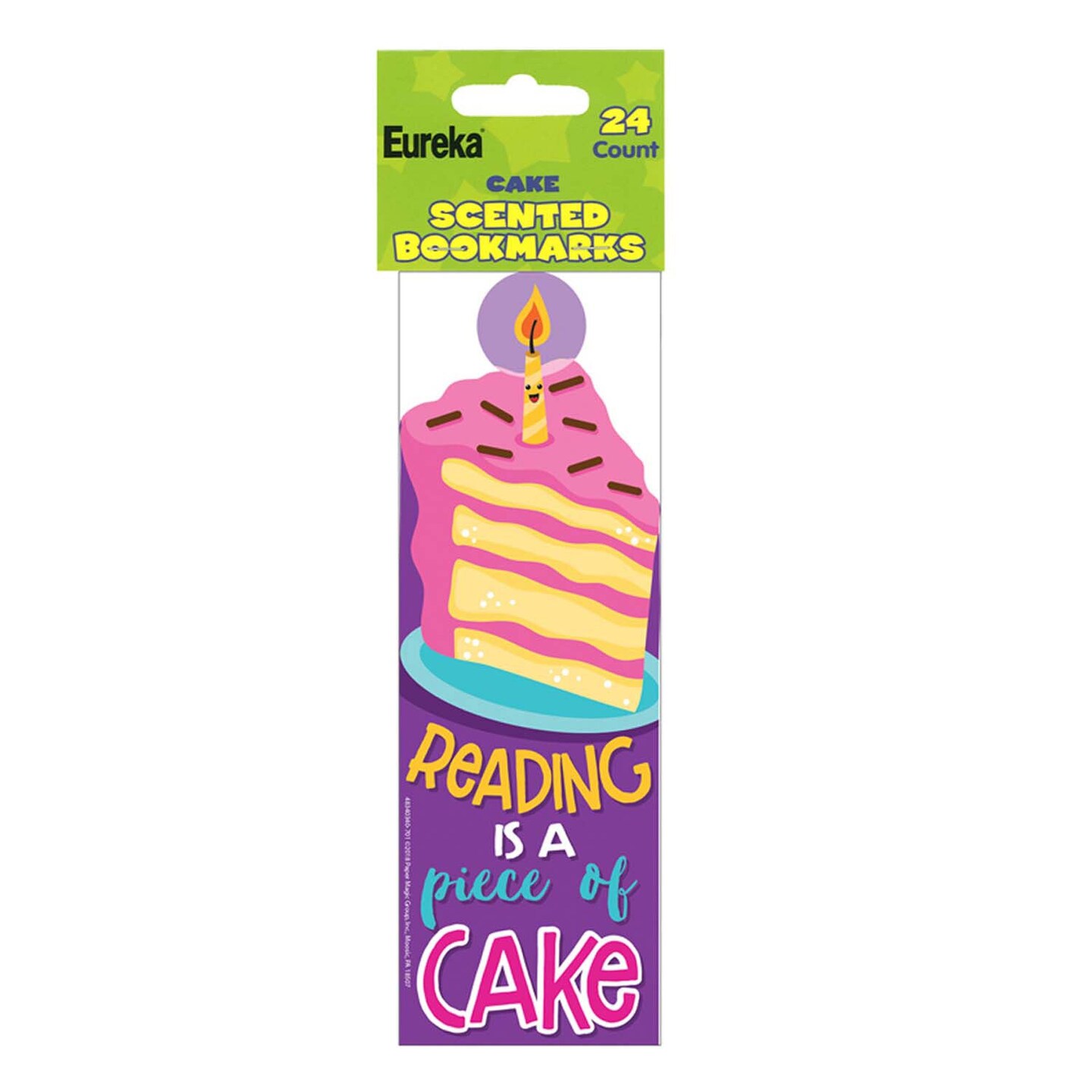 Cake Scented Bookmarks, 24 Per Pack, 3 Packs