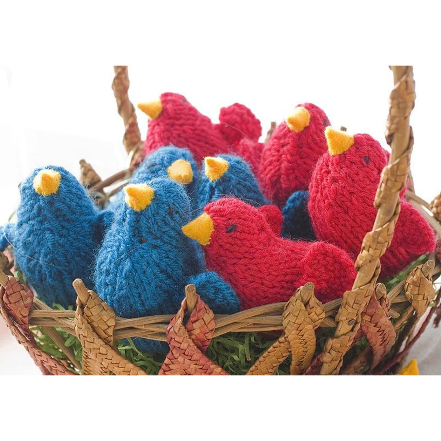 Red Cardinal Bird Toy, Hand Knit Stuffed Animal | MakerPlace by