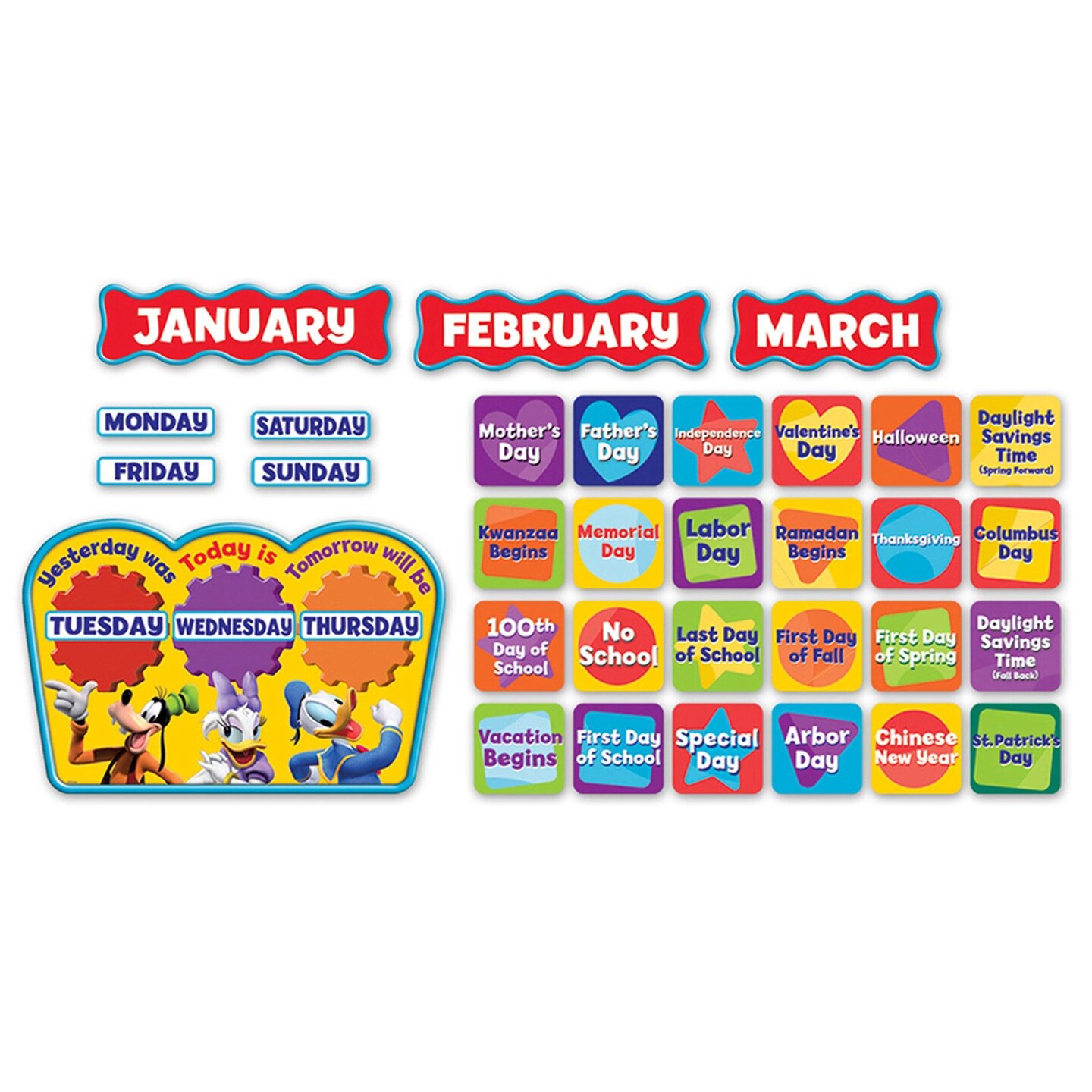 Mickey Mouse Clubhouse&#xAE; Calendar Bulletin Board Set