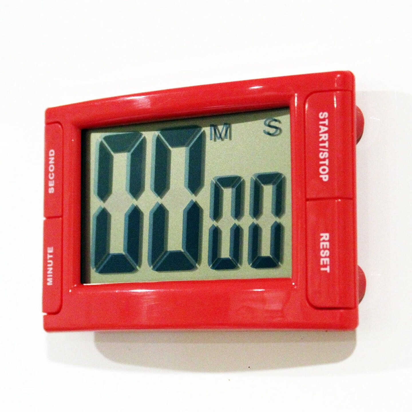 Big Red Digital Timer 3.75&#x22; x 2.5&#x22; with Magnetic Backing and Stand, Pack of 2