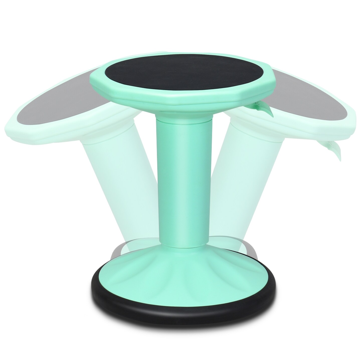 Adjustable Active Learning Stool Sitting Home Office Wobble Chair with Cushion Seat