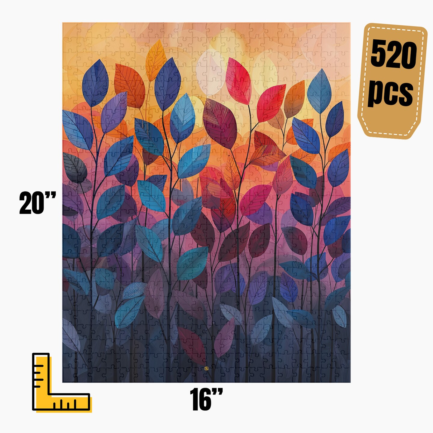 モダンアート Modern Abstract Art Jigsaw Puzzle | S33A11 | MakerPlace by