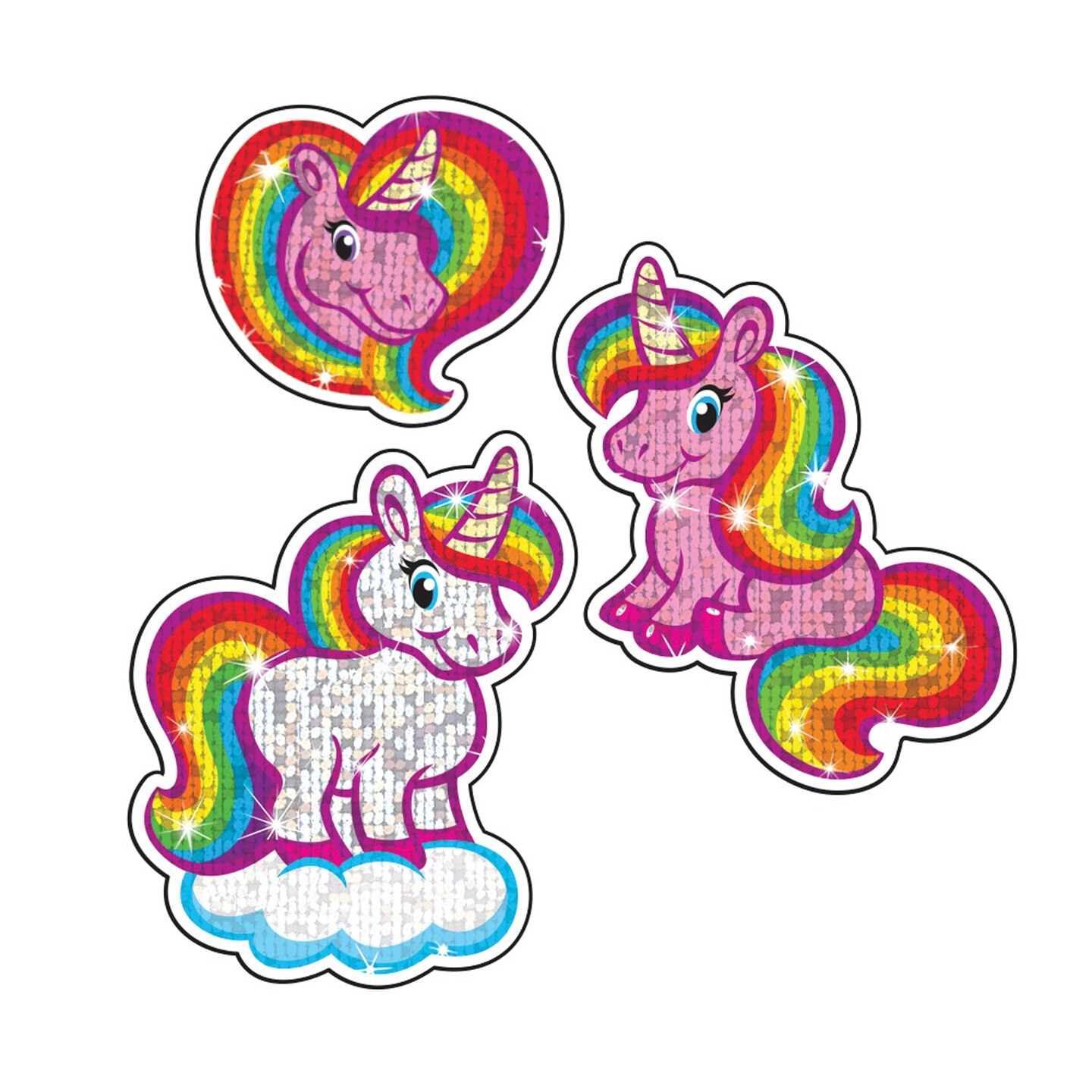 Sparkly Unicorns Sparkle Stickers&#xAE;, 24 Per Pack, 6 Packs