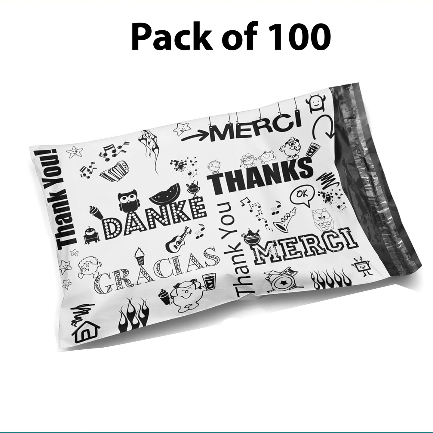 Design Poly Mailer Bag 6 x 9 Multi Design, A Seamless Packaging experience