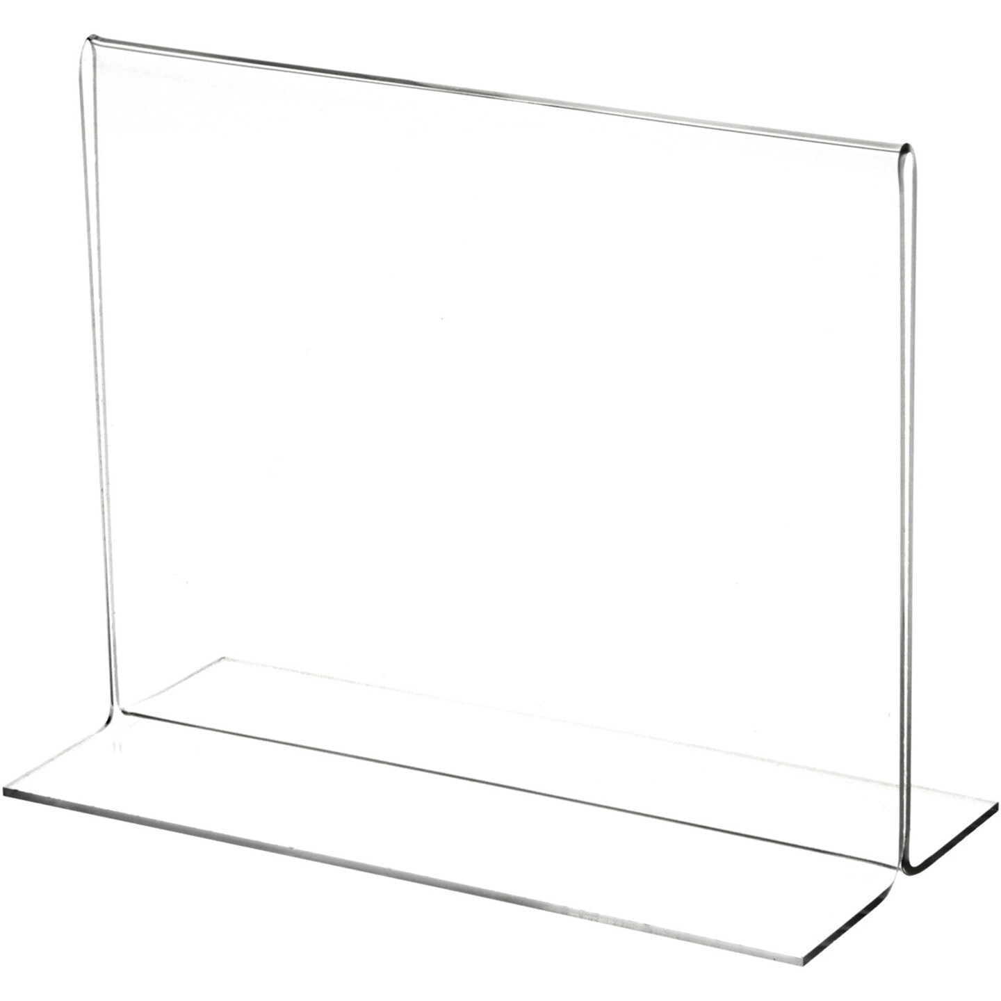 Plymor Clear Acrylic Sign Display / Literature Holder (Bottom-Load), 7&#x22; W x 5.5&#x22; H