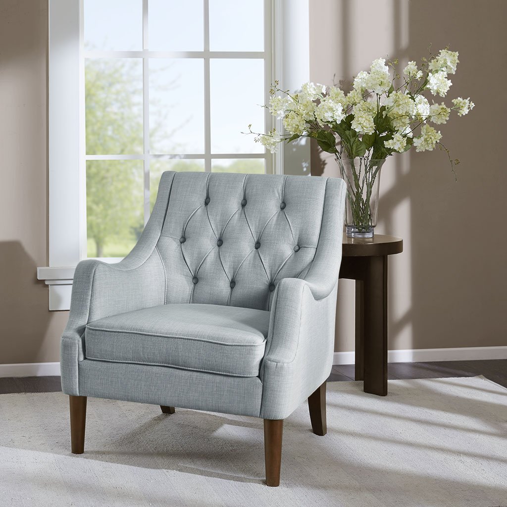 Gracie Mills   Button Tufted Accent Chair