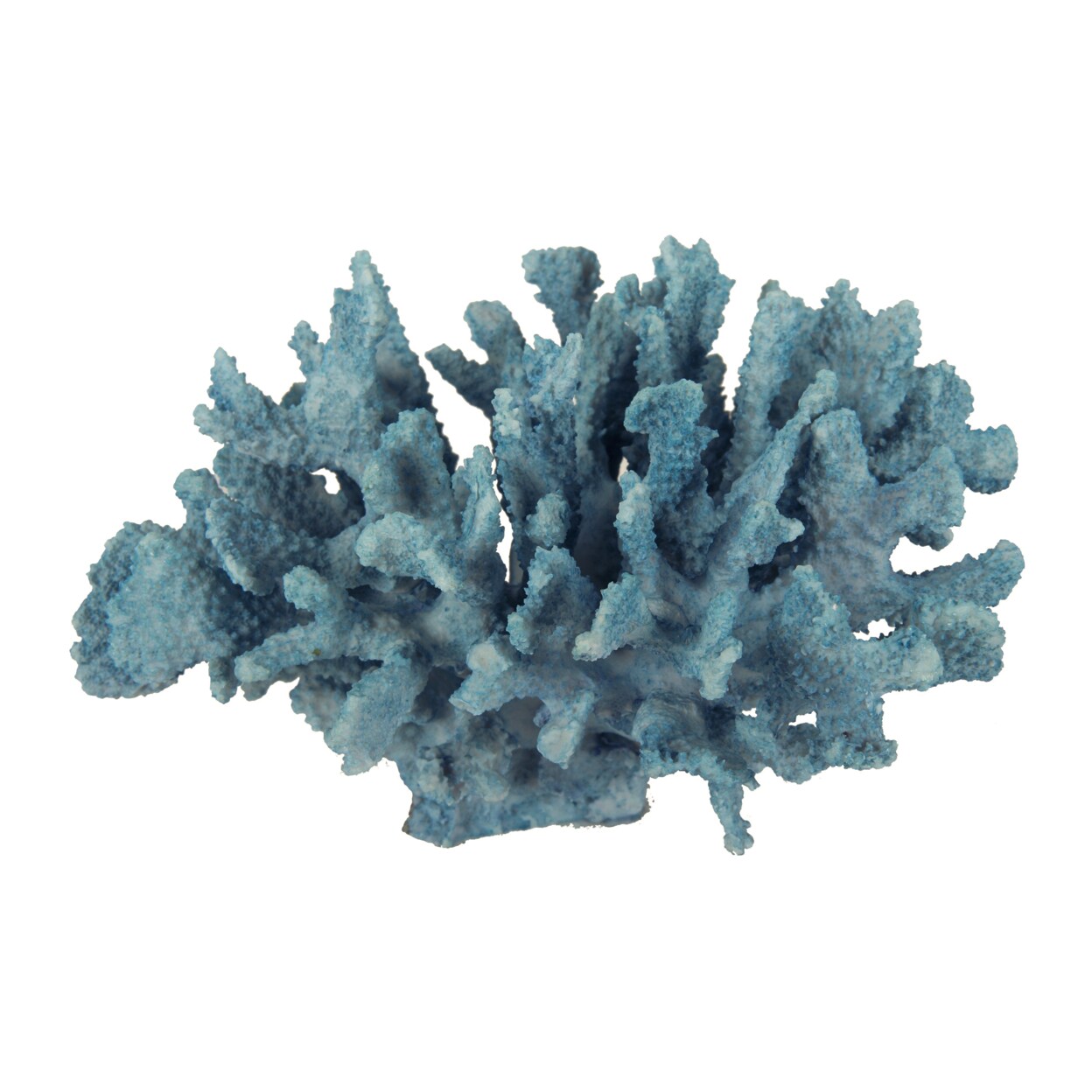 Saltoro Sherpi Pax 10 Inch Faux Coral Accent Tabletop Decor, Powder Blue Polyresin,