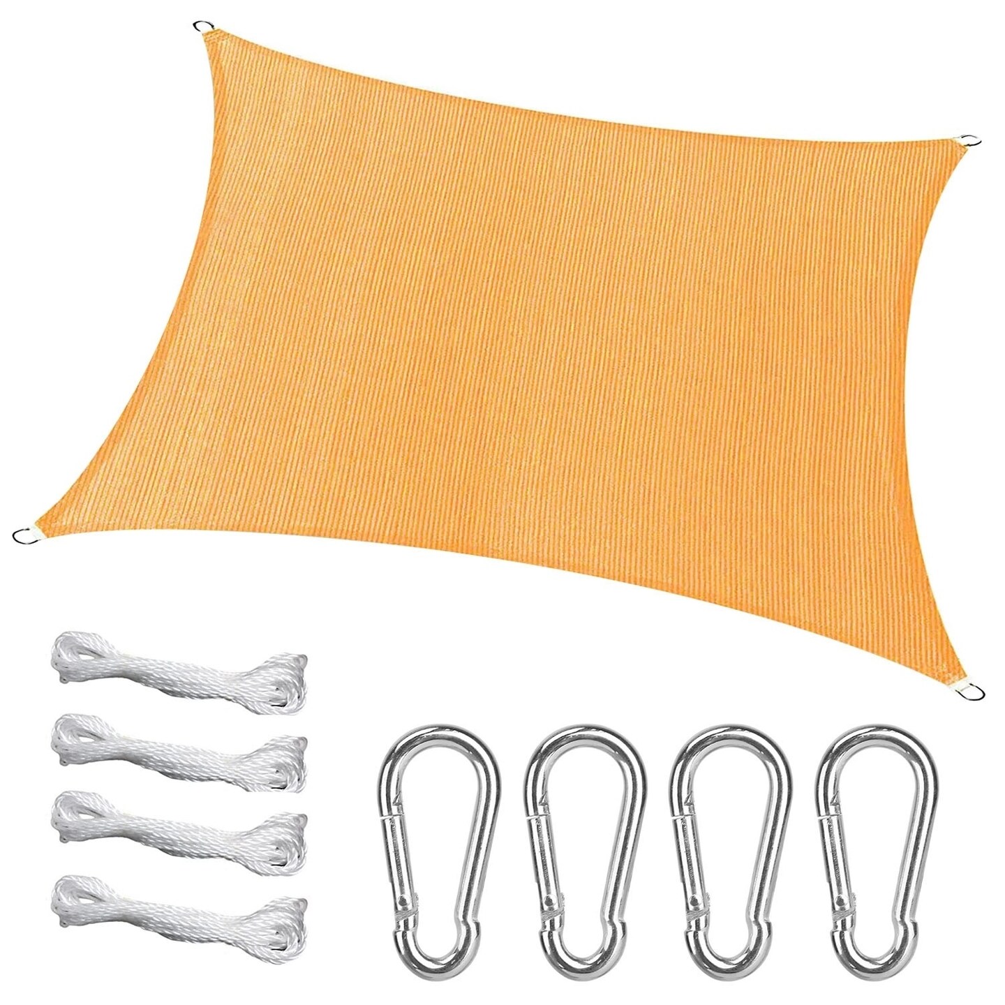 Global Phoenix 118.1 Plus 196.9in Rectangle Sun Shade Sails Top Canopy UV Block Awning Shelter