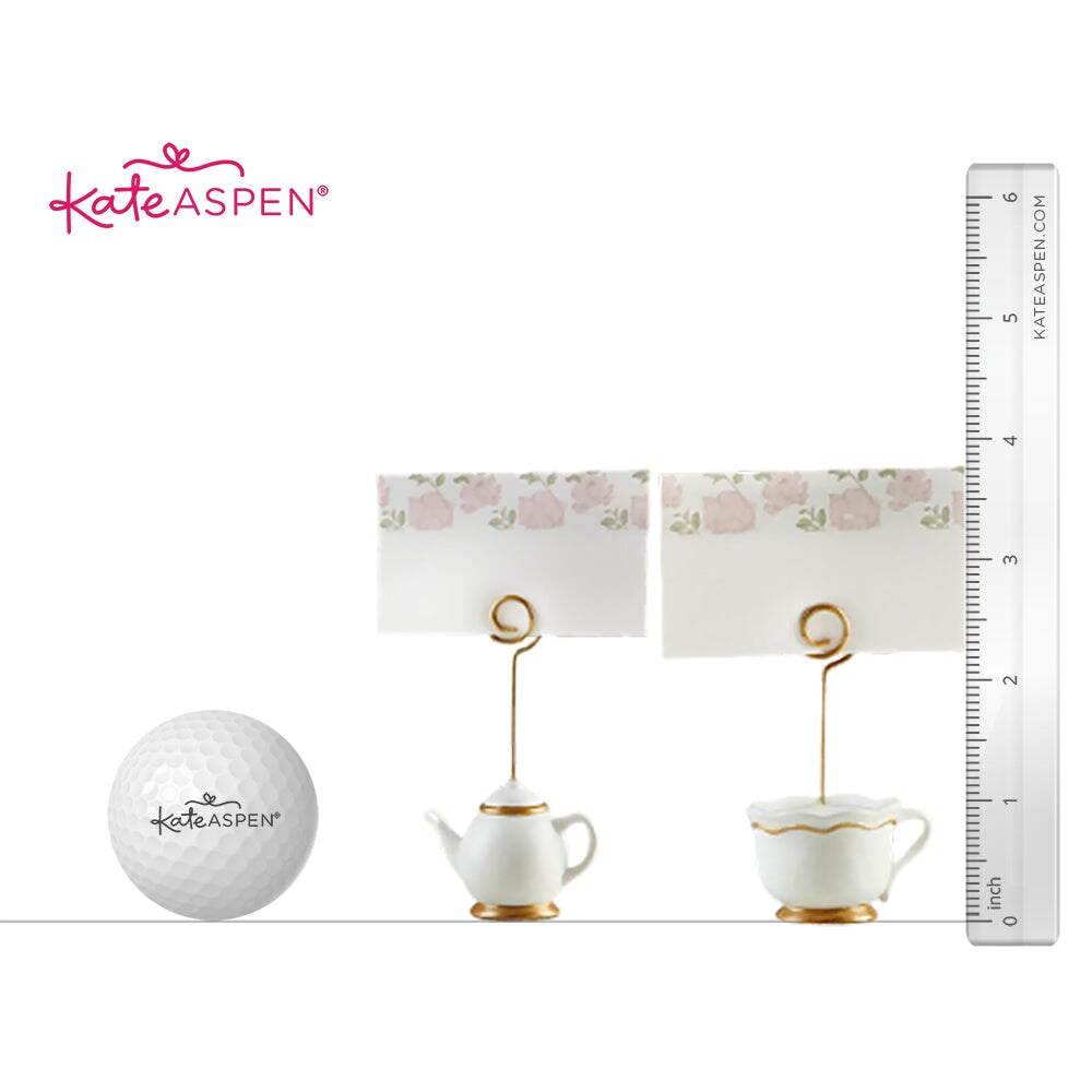 Kate Aspen Tea Time Whimsy Teapot and Teacup Place Card Holders, (6 Set of 6, 36 Pieces), Place Cards Included &#x2026; 