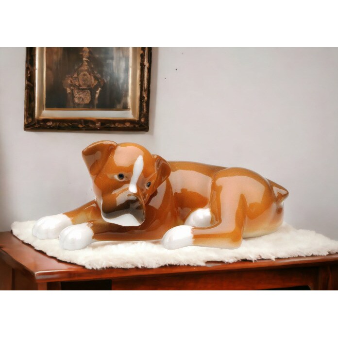 kevinsgiftshoppe Ceramic Saint Bernard Dog Figurine Home Decor   Kitchen Decor