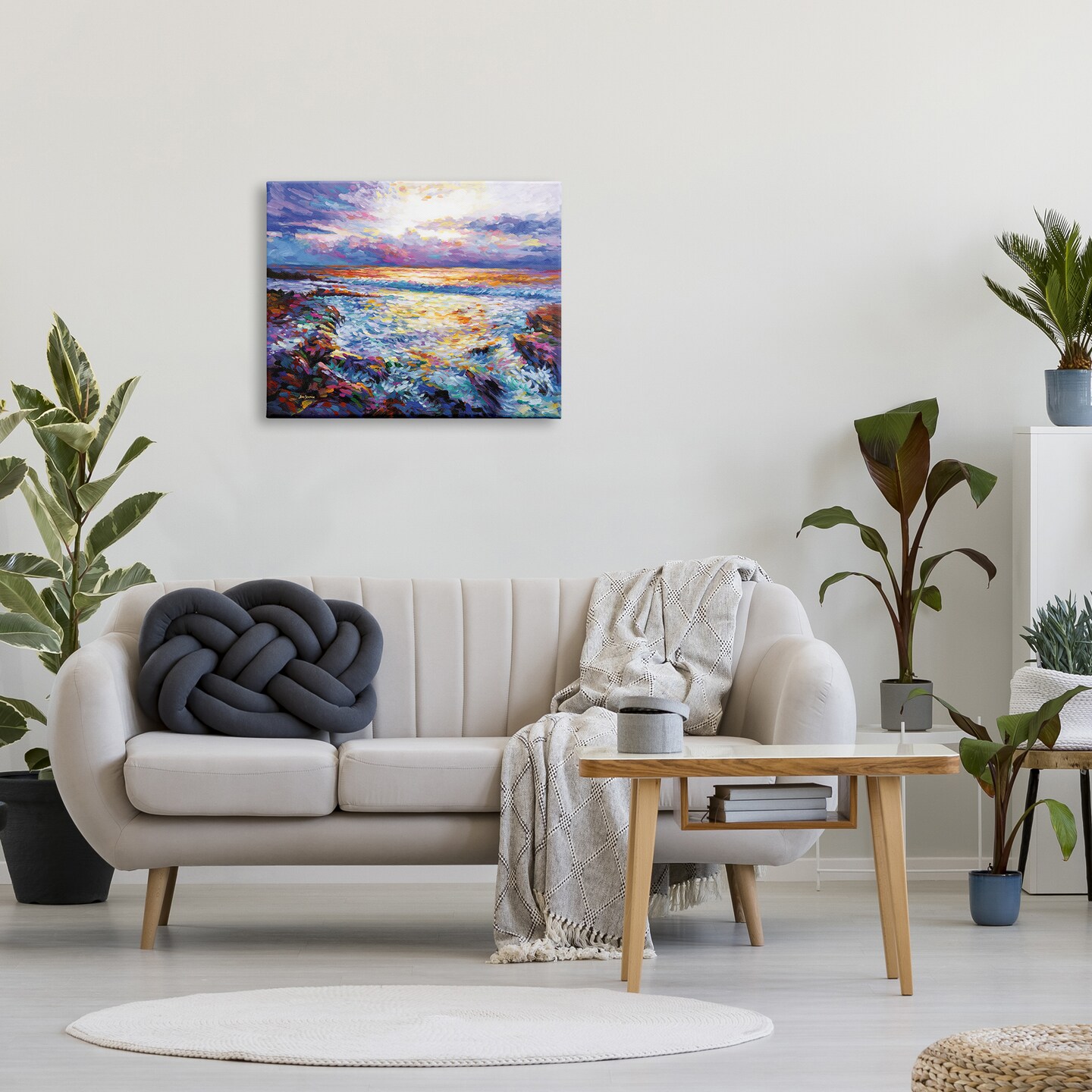 Stupell Industries Abstract Contemplation by the Sea Canvas Wall Art