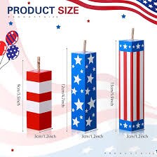 Patriotic Fireworks Wood Block Set