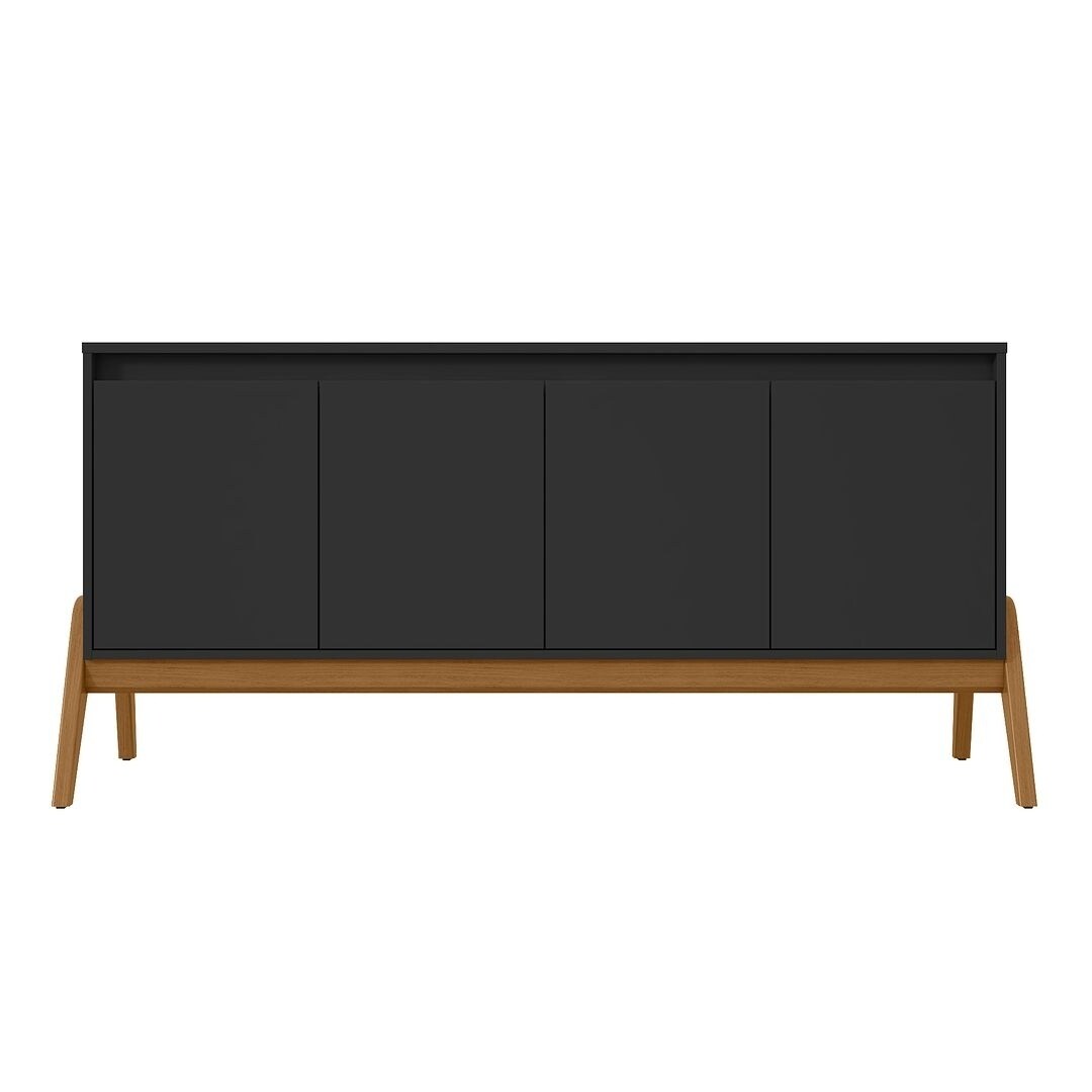Manhattan Comfort Mid-Century Modern Gales 63.32 Sideboard with Solid Wood Legs