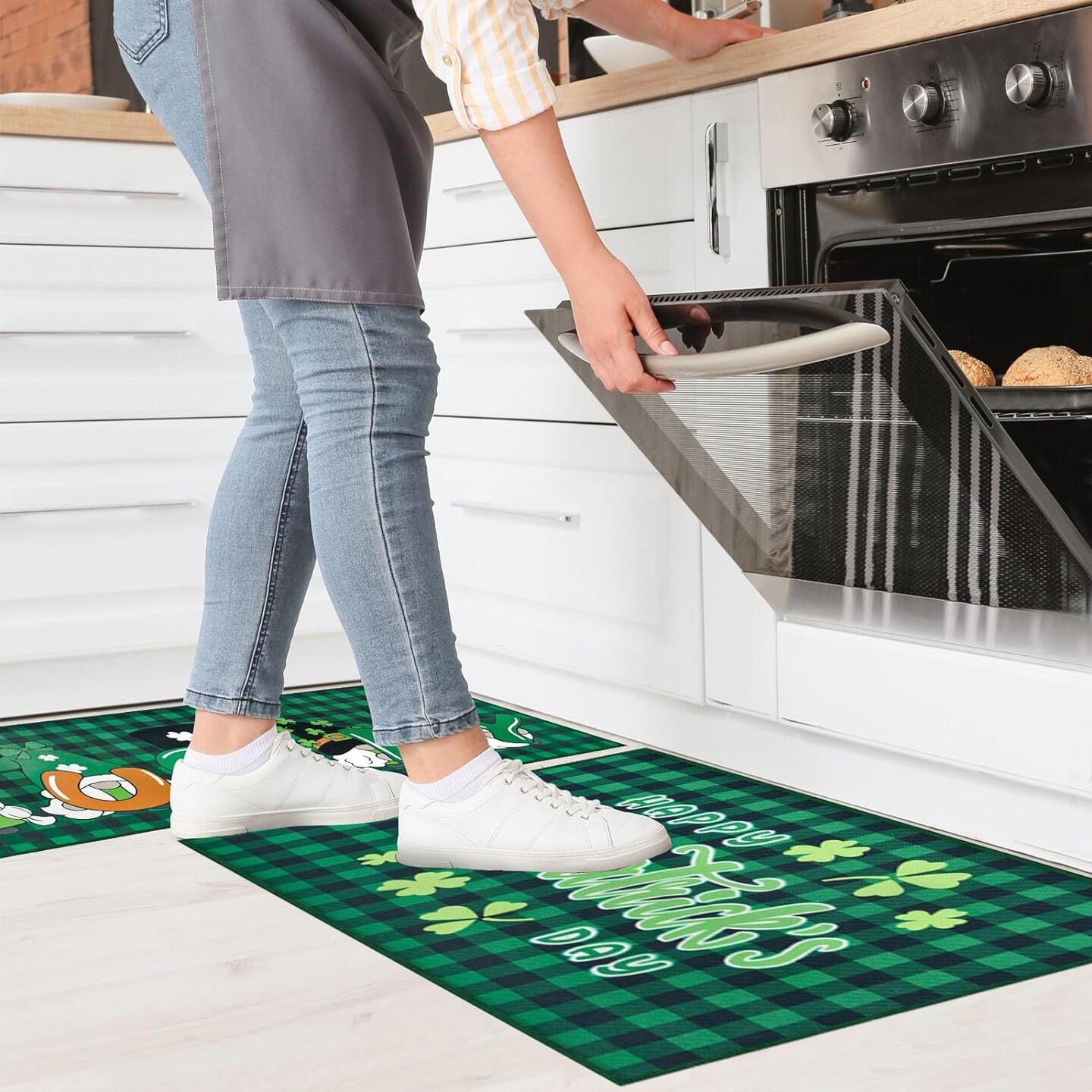 Washable Decorative Rug and Mats set of 2