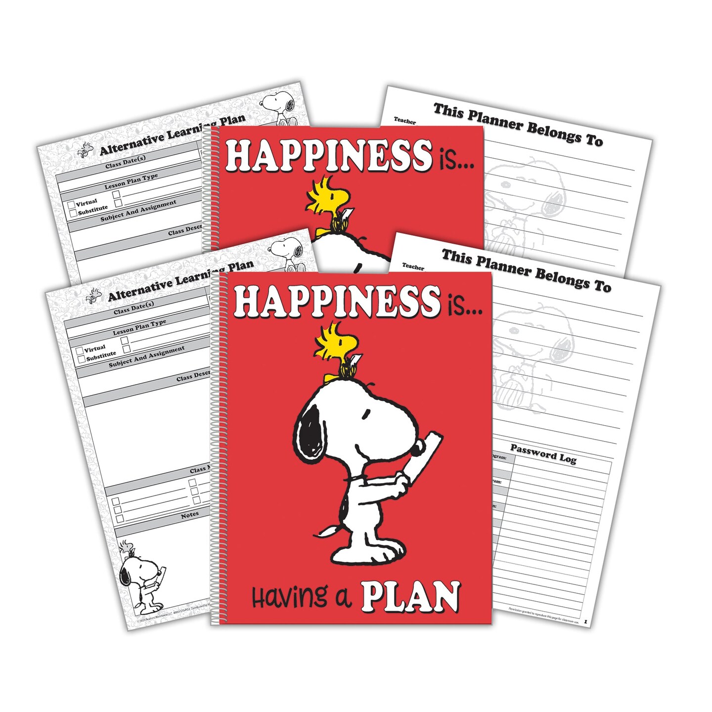 Peanuts&#xAE; Lesson Plan &#x26; Record Book, Pack of 2