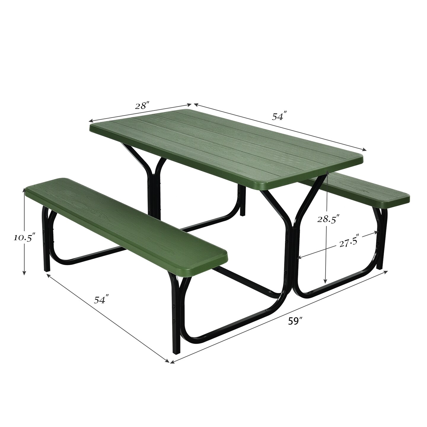 Picnic Table Bench Set for Outdoor Camping
