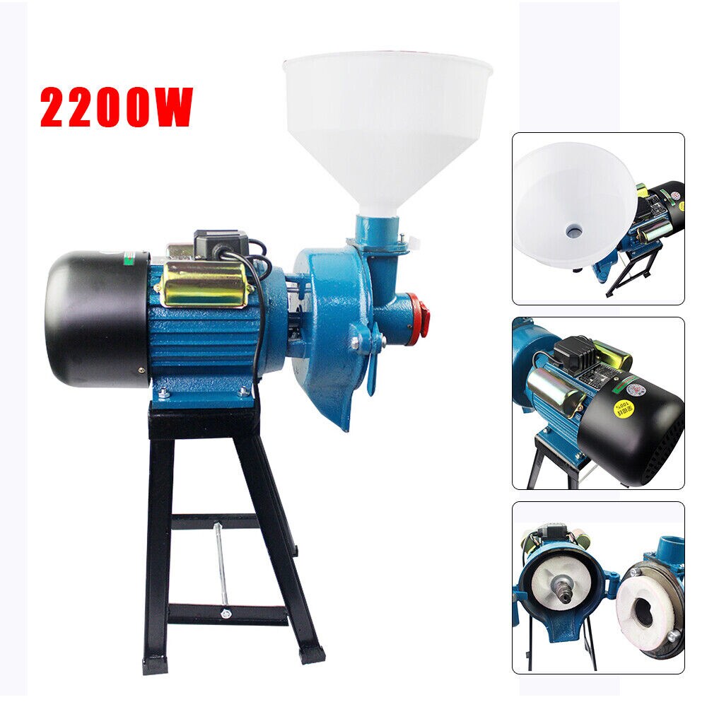 Kitcheniva 2.2KW 110V Wet Electric Corn Mill Grinder Grinding Machine With Funnel
