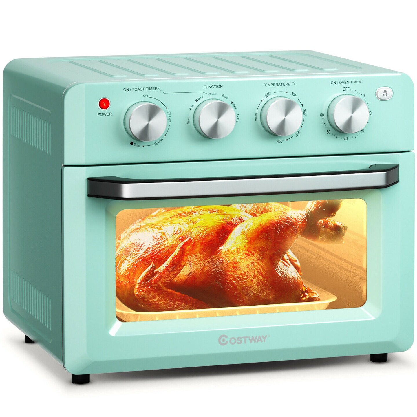 Dehydrate Convection Air Fryer Toaster Oven with 5 Accessories