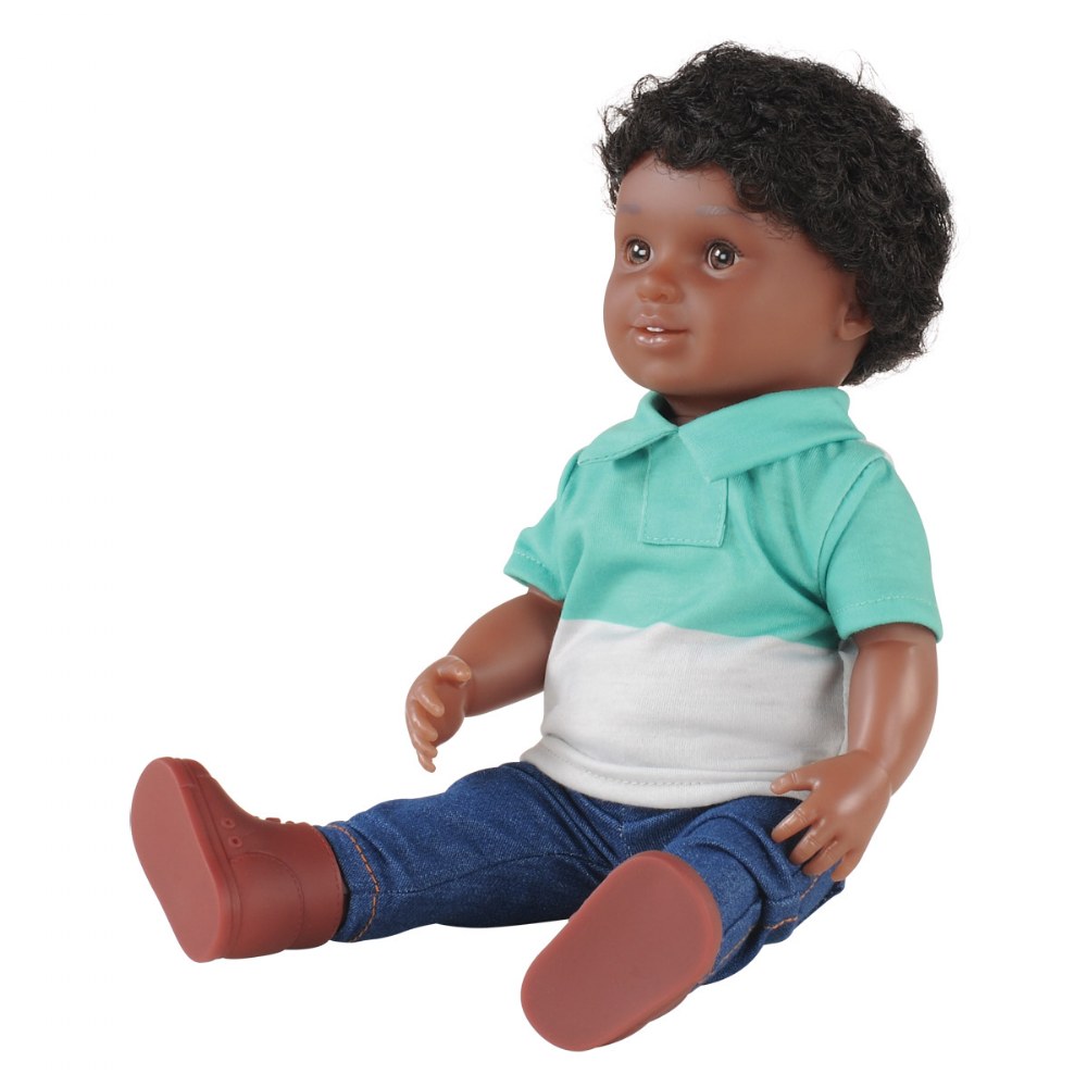 Kaplan Early Learning Company 13&#x22; Multiethnic Doll - African American Boy