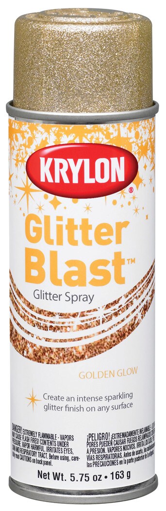 Krylon Glitter Blast Spray Paint, 5.7 oz., Golden Glow