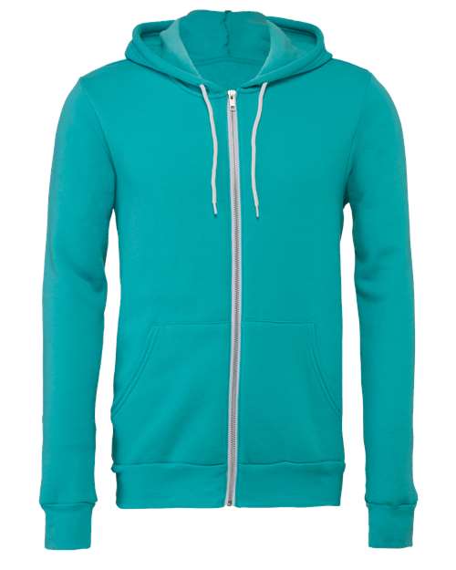 BELLA + CANVAS® Unisex Lightweight Sponge Fleece Zip-Up Hoodie