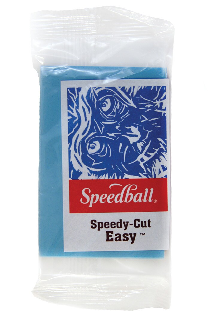 Speedball Speedy Cut Easy Block, 2In X 3In, Blue, Block