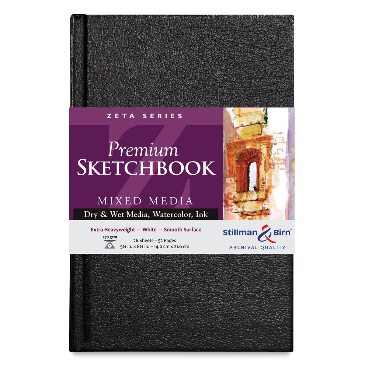 Stillman & Birn Zeta Series Hardcover Sketchbook - 8-1/2" x 5-1/2", Portrait
