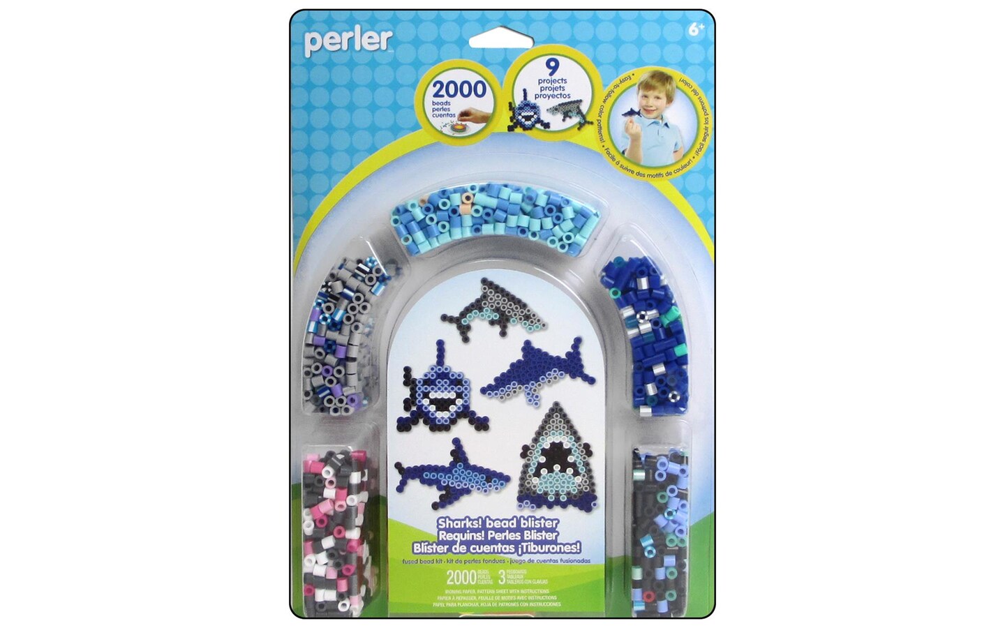 Perler Fused Bead Kit 2000Pc Sharks