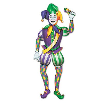 Jointed Mardi Gras Jester