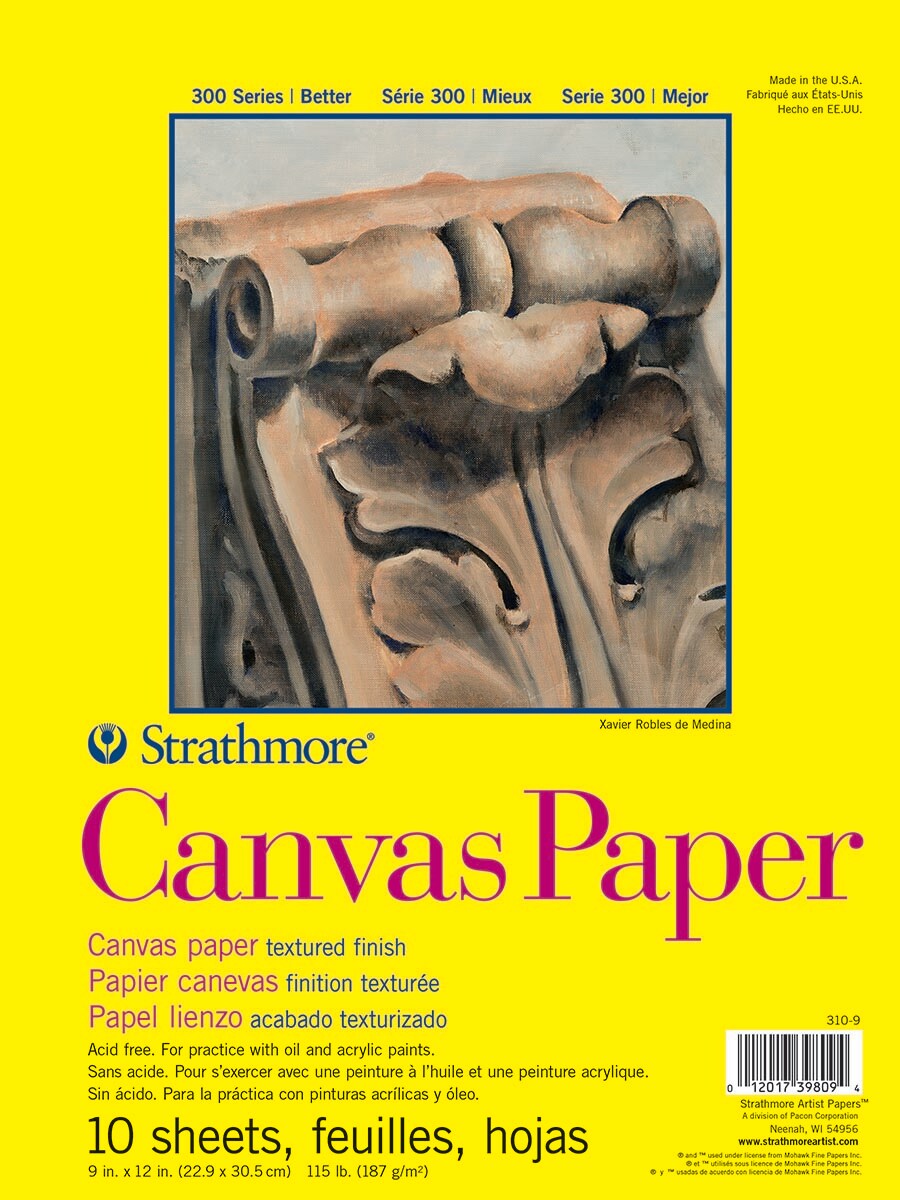 Strathmore - Canvas Paper Pad - 300 Series - 9 x 12