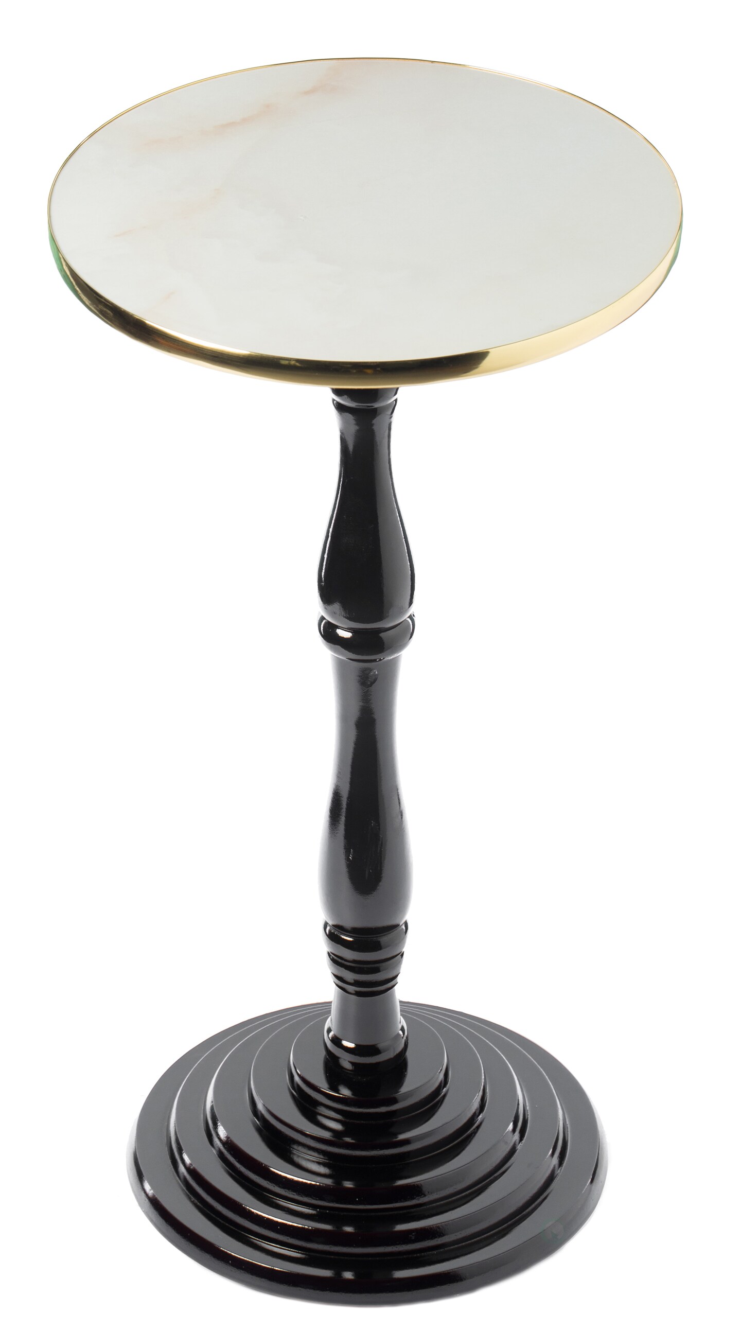 Round Wooden Side Table, Living Room Accent Pedestal End Table - Modern Furniture, Decorative Stand, Small Space Solution, Circular Design, Rustic Home Decor, Elegant Home Furnishing