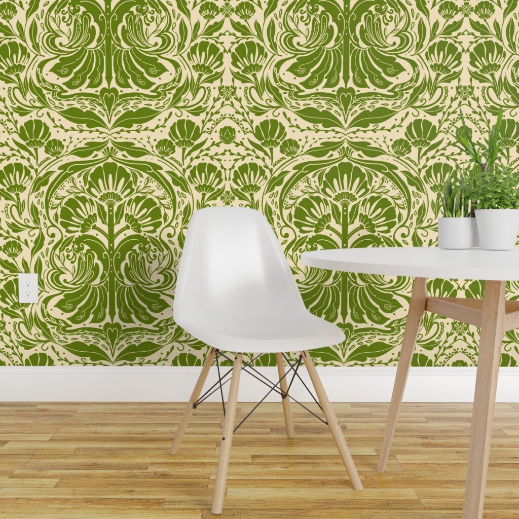 Buy Peel and Stick Wallpaper Soft Green Solid Color Home Decor Online in  India  Etsy