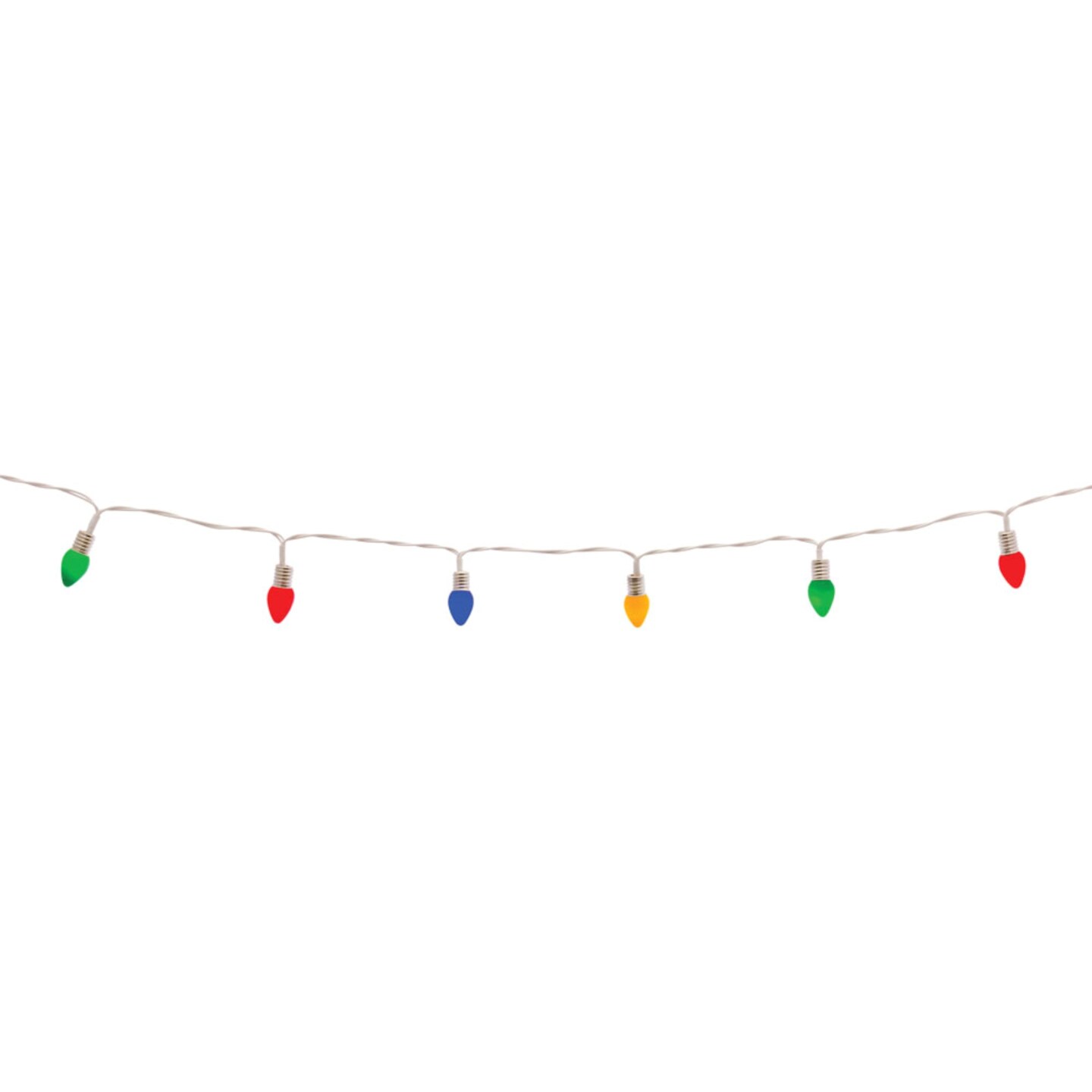 Melrose Battery Operated LED Christmas String Lights - 8' - Multicolor Lights