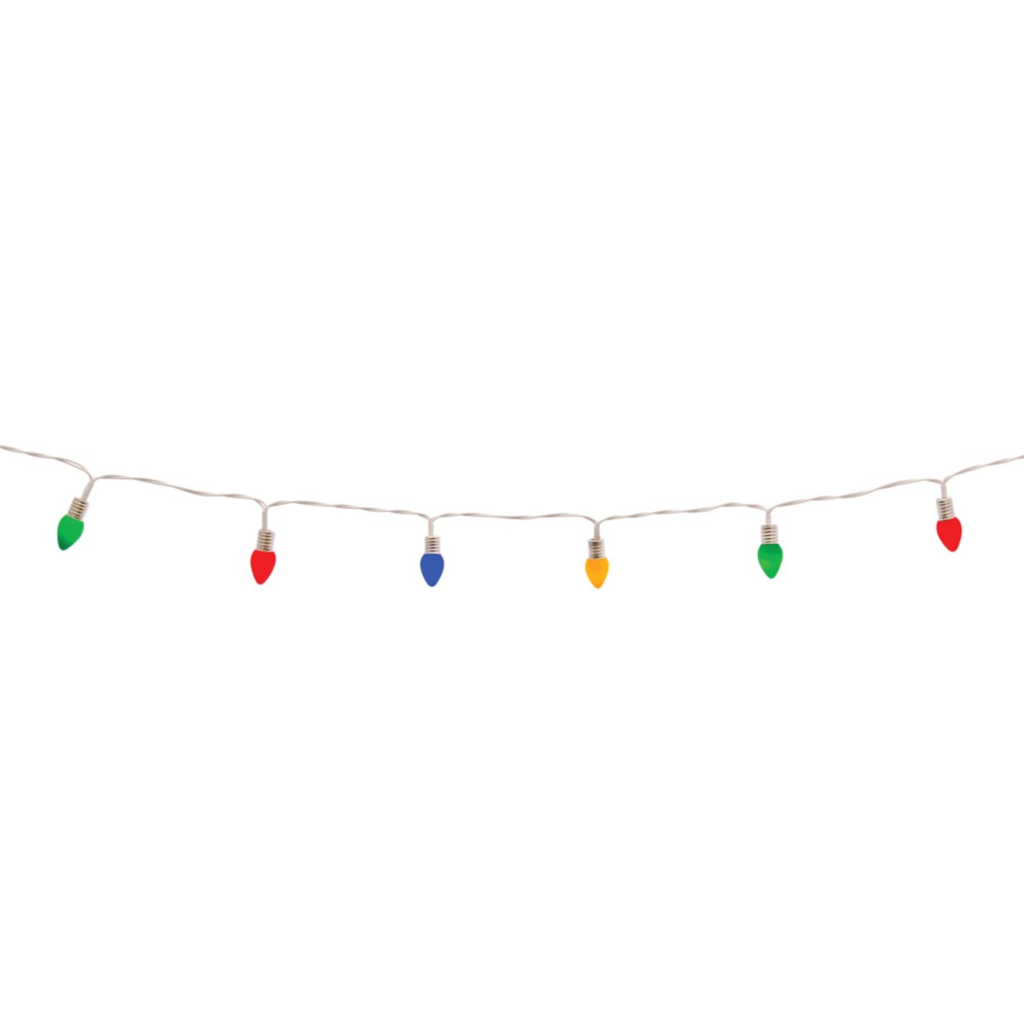 Melrose Battery Operated LED Christmas String Lights - 8&#x27; - Multicolor Lights